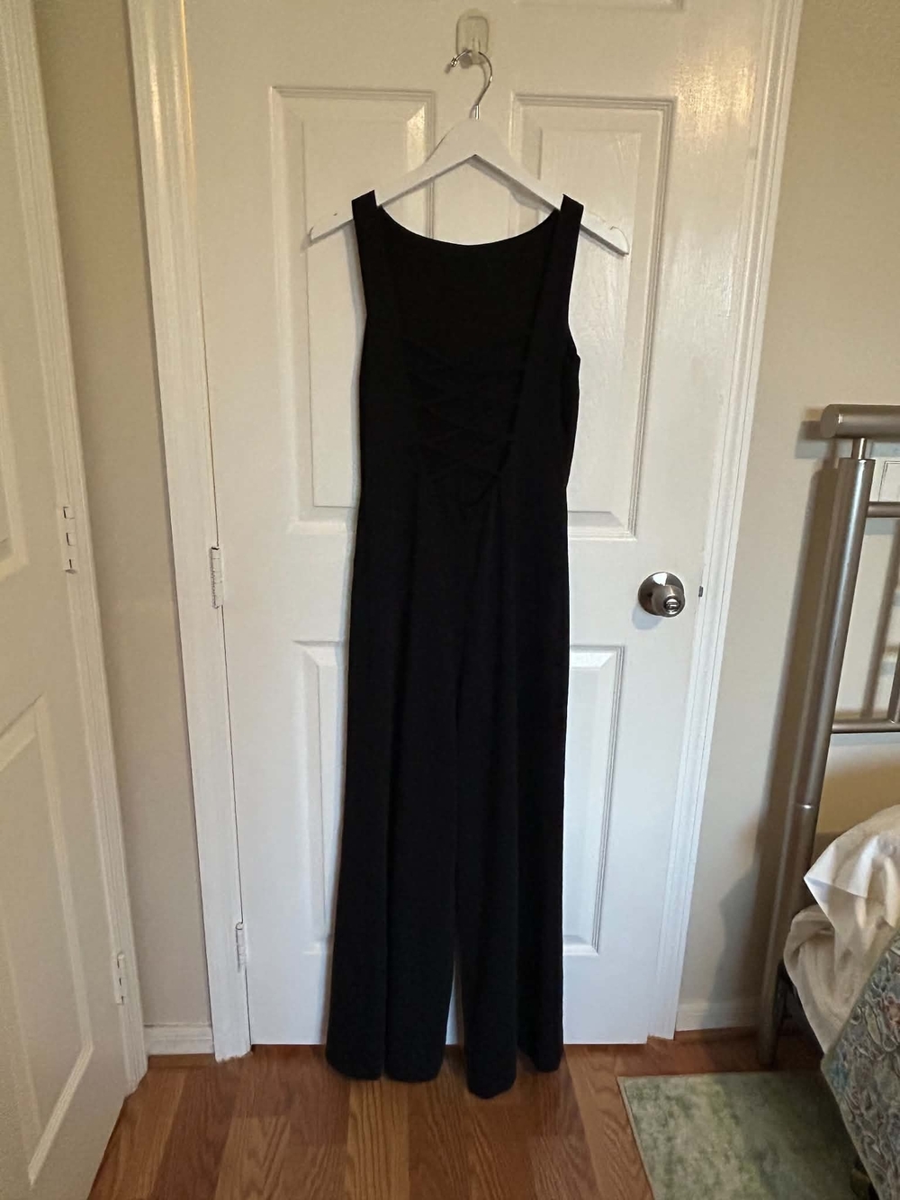 Forever 21 Black Sleeveless Wide-Leg Jumpsuit